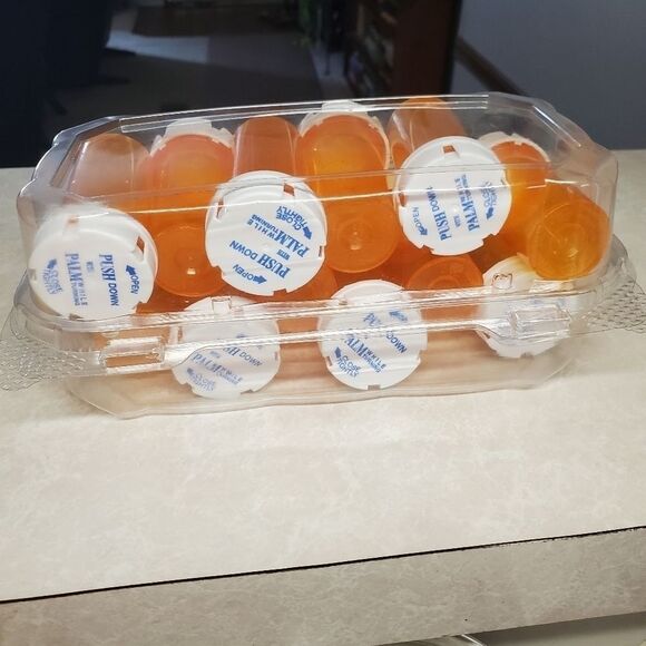 Empty Pill Bottles Rx Prescription For Storage or Crafts Lot of 12 Assorted Size - Picture 4 of 4